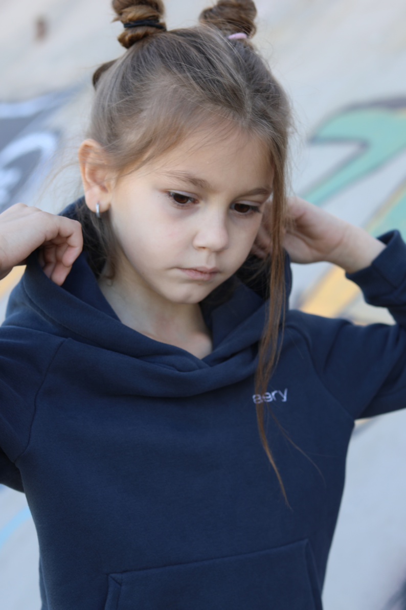 Kids Hoodie Navy Blue – Melmi Kids | Kids Hoodies & Sweatpants | Sweatshirts