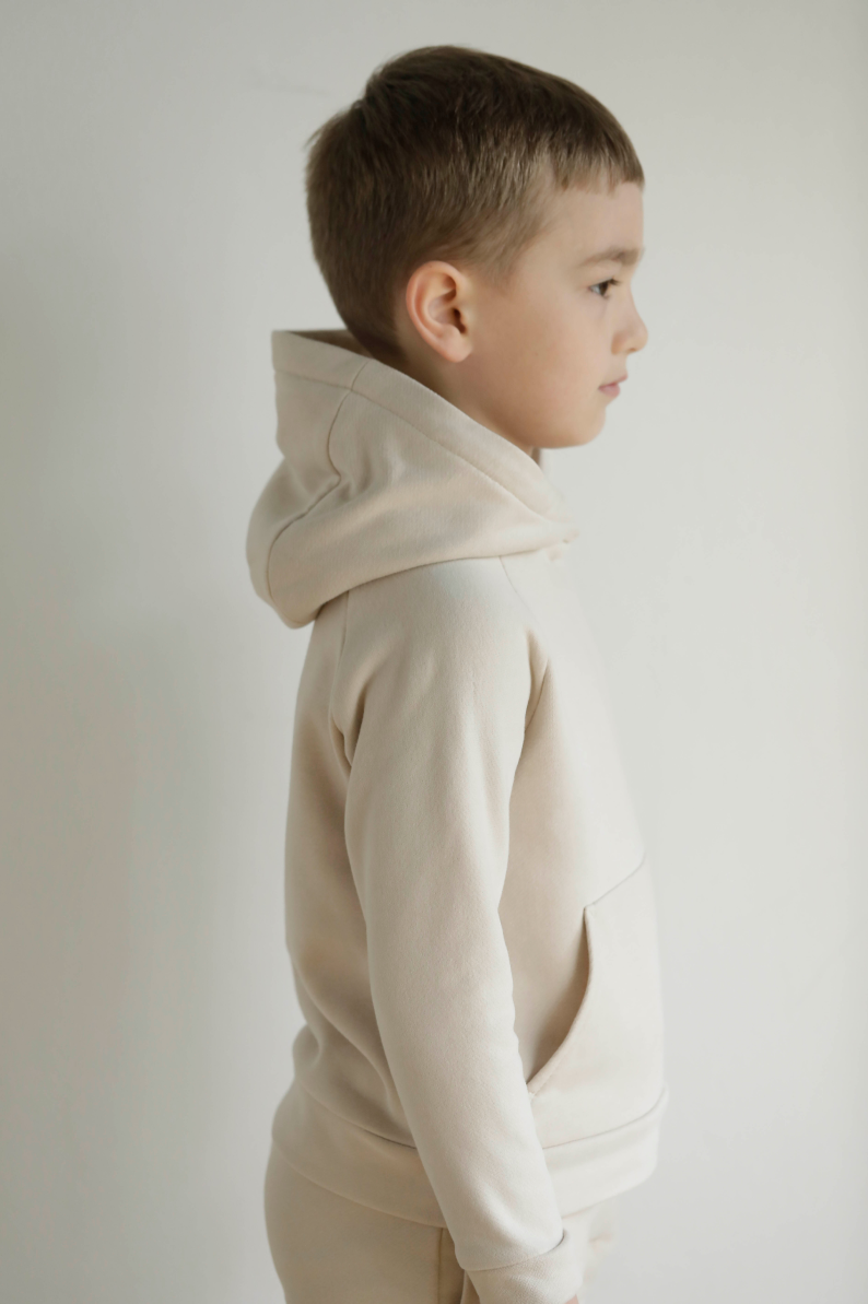 Kids beige 2024 hoodie