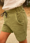 Summer Kids Organic Muslin Shorts Green