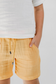 Summer Kids Organic Muslin Shorts Yellow